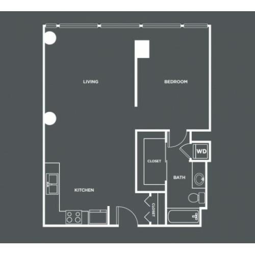 A14 | 1 bed 1 bath | from 819 square feet