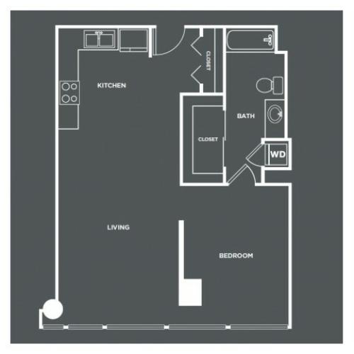 A9 | 1 bed 1 bath | from 812 square feet