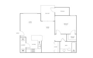 A1 | 1 bed 1 bath | from 800 square feet