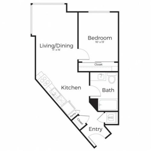 1G | 1 bed 1 bath | from 655 square feet
