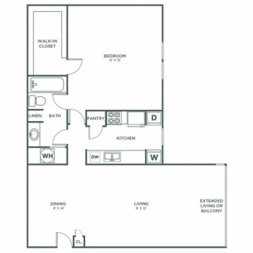 Magnolia | 1 bed 1 bath | from 853 square feet