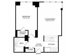 A5 | 1 bed 1 bath | from 660 square feet