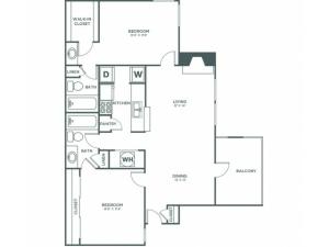 Dogwood | 2 bed 2 bath | from 1237 square feet