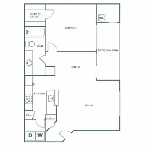 Bluebird Renovated | 1 bed 1 bath | from 762 square feet