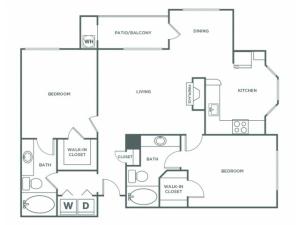 Falcon | 2 bed 2 bath | from 1119 square feet