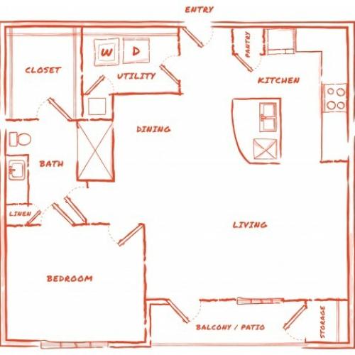 A8 | 1 bed 1 bath | from 900 square feet