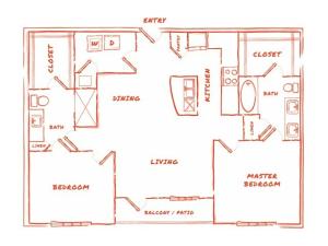 B5 | 2 bed 2 bath | from 1204 square feet