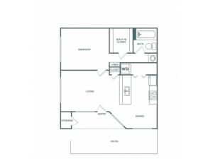 1x1 710RG | 1 bed 1 bath | from 710 square feet