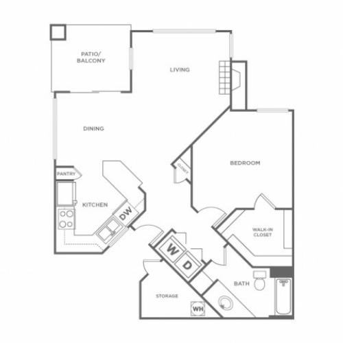 1BR | 1 bed 1 bath | from 824 square feet