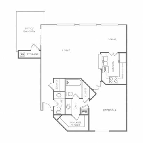 1CR | 1 bed 2 bath | from 850 square feet