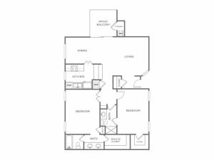2AR | 2 bed 2 bath | from 997 square feet