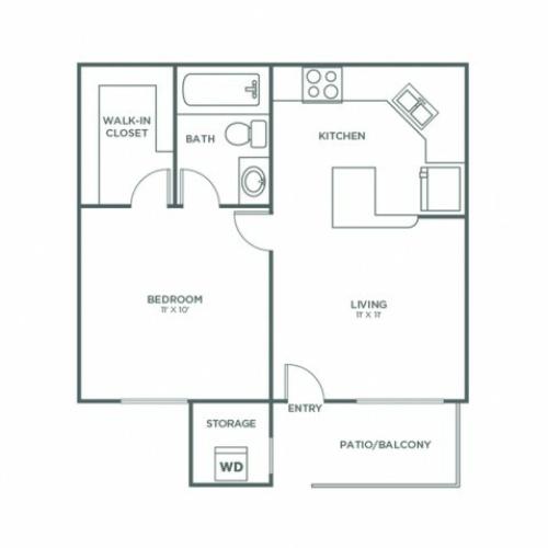 Cimarron | 1 bed 1 bath | from 500 square feet