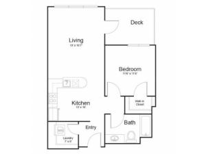 1x1 | 1 bed 1 bath | from 715 square feet