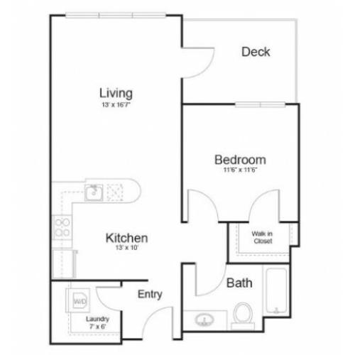 1x1 | 1 bed 1 bath | from 715 square feet