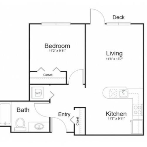 1c1 | 1 bed 1 bath | from 619 square feet