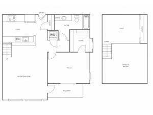 A1L | 1 bed 1 bath | from 937 square feet