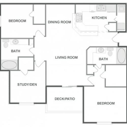 D3 - Tailored | 3 bed 2 bath | from 1295 square feet