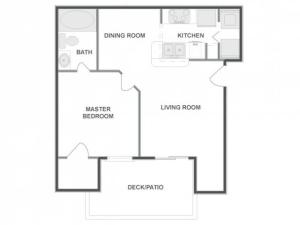 A2 - Sophisticated | 1 bed 1 bath | from 643 square feet