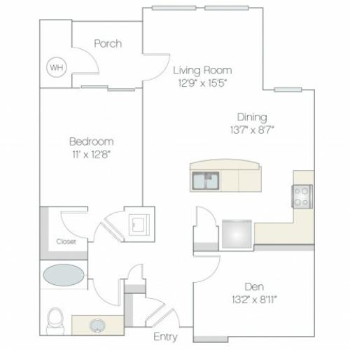 A2.GR | 1 bed 1 bath | from 952 square feet