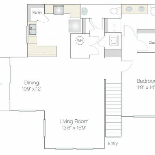 AT2.GR | 1 bed 2 bath | from 987 square feet