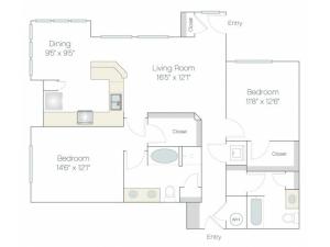 BT2.GR | 2 bed 2 bath | from 1256 square feet