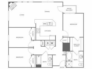 Violet | 3 bed 2 bath | from 1367 square feet