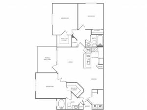 C Standard | 3 bed 2 bath | from 1370 square feet