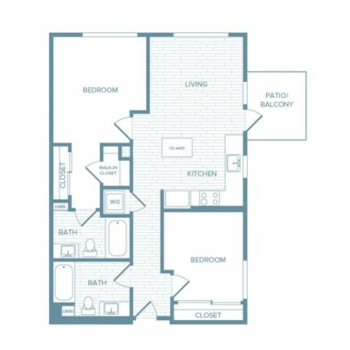 B03 | 2 bed 2 bath | from 929 square feet