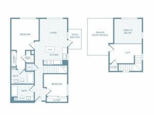 B03L | 2 bed 2 bath | from 1067 square feet