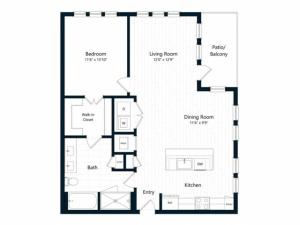 1L | 1 bed 1 bath | from 906 square feet