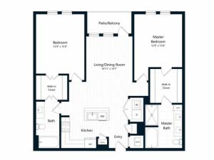 2C | 2 bed 2 bath | from 1173 square feet