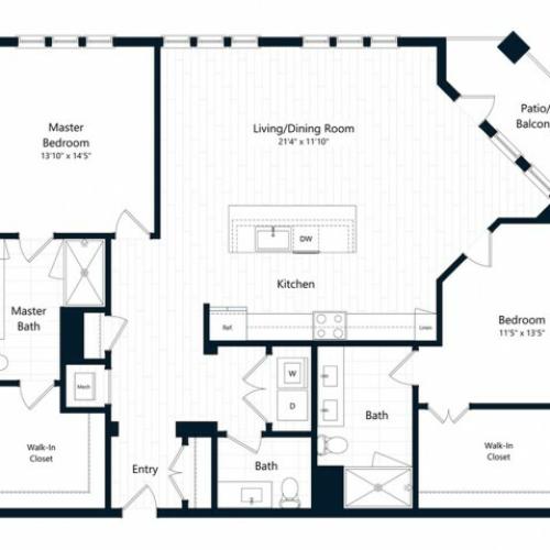 2K | 2 bed 2.5 bath | from 1567 square feet