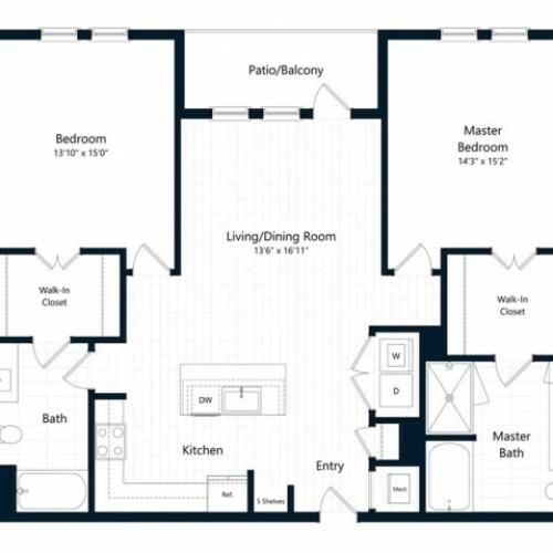 2L | 2 bed 2 bath | from 1331 square feet