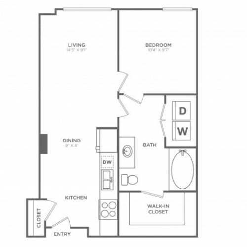 Dash | 1 bed 1 bath | from 610 square feet