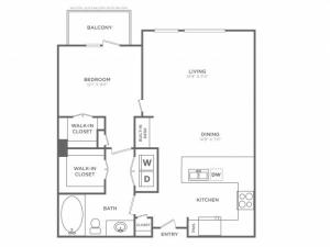 Glamorous | 1 bed 1 bath | from 860 square feet
