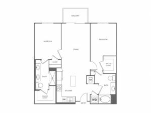 B1 | 2 bed 2 bath | from 1062 square feet