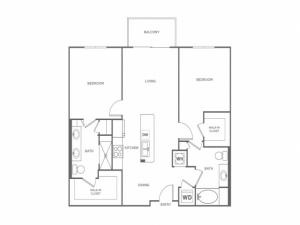 B2 | 2 bed 2 bath | from 1062 square feet