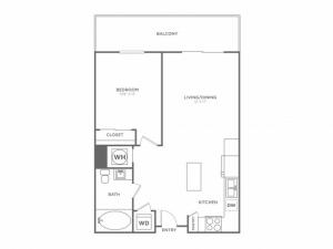 A3 | 1 bed 1 bath | from 706 square feet
