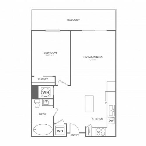 A3 | 1 bed 1 bath | from 706 square feet