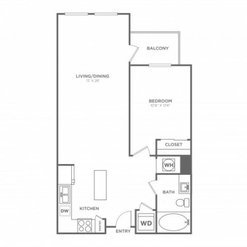 A9 | 1 bed 1 bath | from 817 square feet