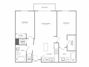 B2 | 2 bed 2 bath | from 1060 square feet