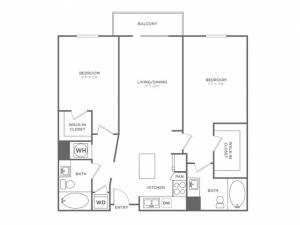 B9 | 2 bed 2 bath | from 1197 square feet