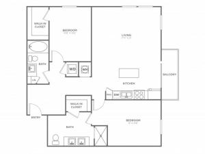 BC3 | 2 bed 2 bath | from 1246 square feet