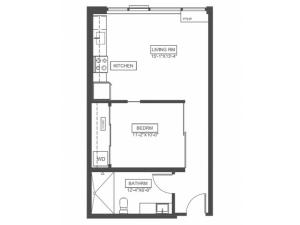 A3 | 1 bed 1 bath | from 559 square feet