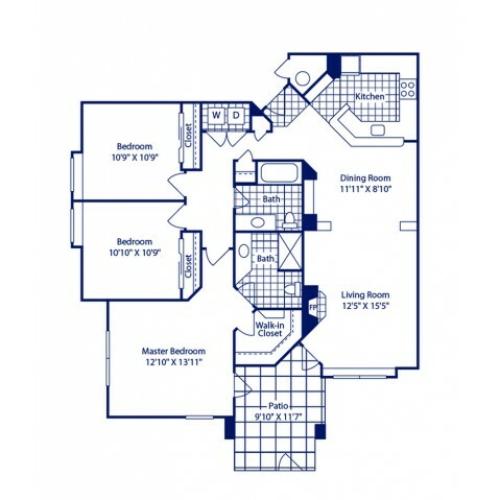 3 Bed Floor Plan