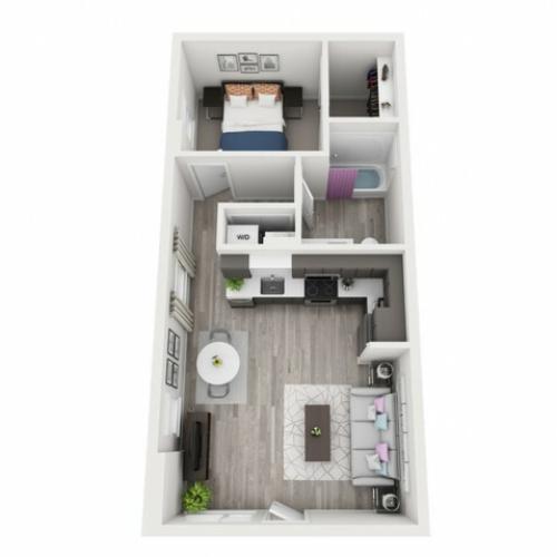 C4 | 1 bed 1 bath | from 670 square feet