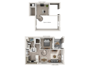 A2M | 1 bed 1 bath | from 893 square feet
