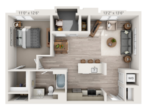 A5 | 1 bed 1 bath | from 809 square feet