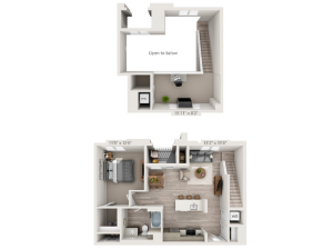 A5M | 1 bed 1 bath | from 939 square feet