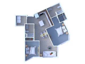 B3: Two Bedroom | View 1